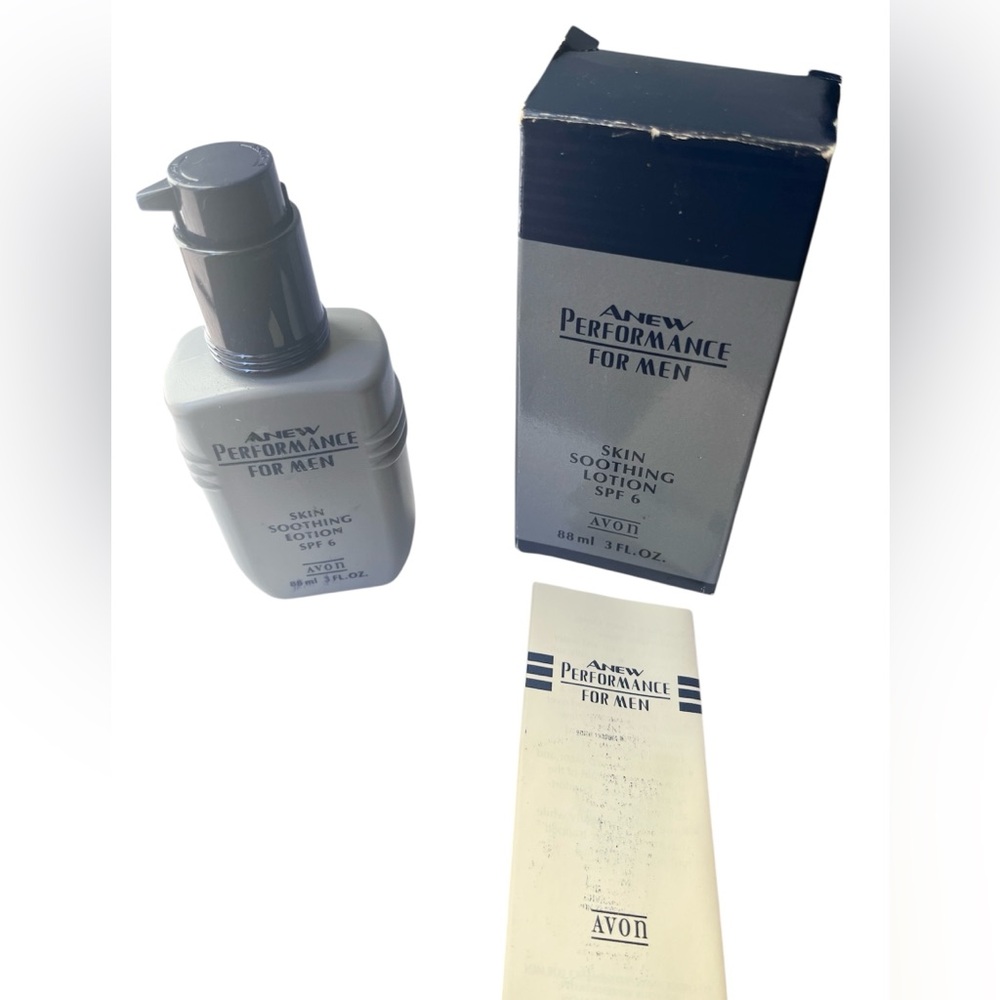 Vintage 1994 AVON, ANEW Performance for Men, Skin Soothing Lotion SPF 6, 3 FL OZ